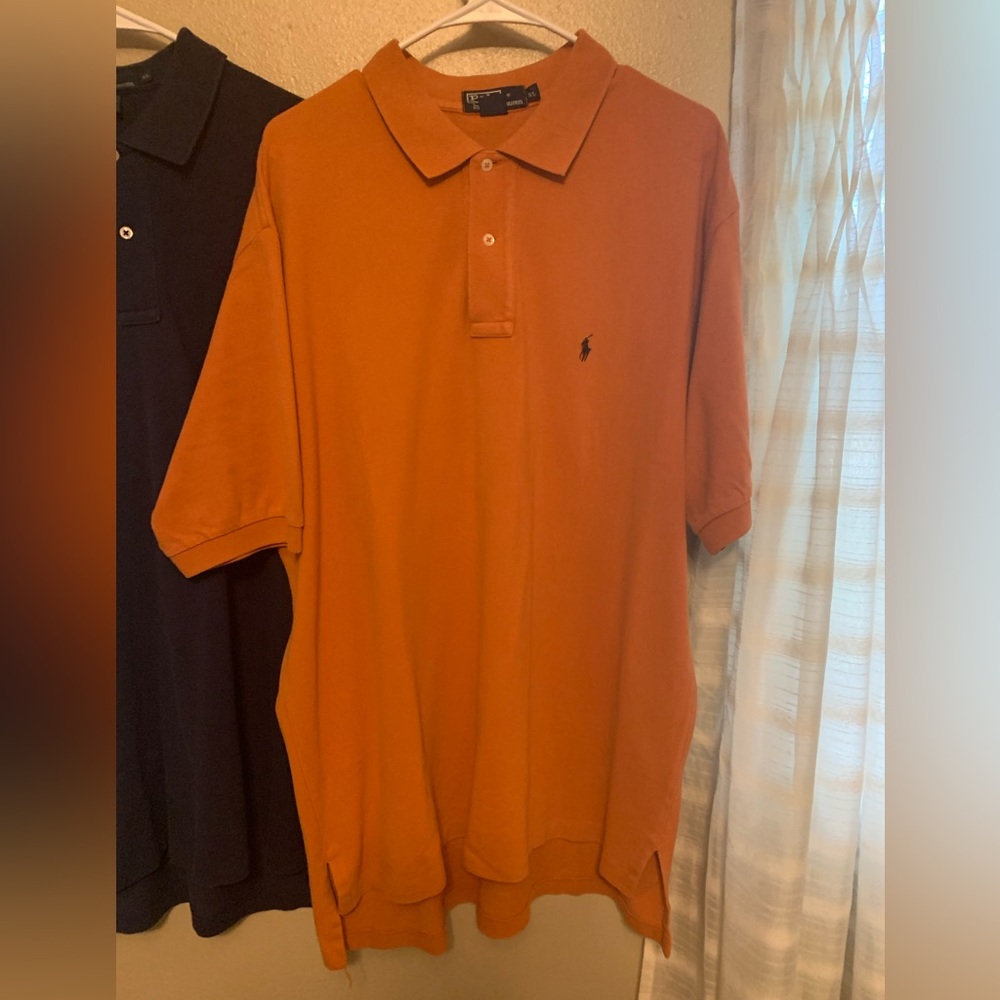 Orange Polo Shirt by Ralph Lauren Men's XL